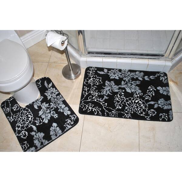 Shop Memory Foam Floral Contour Bath Mat Free Shipping On Orders