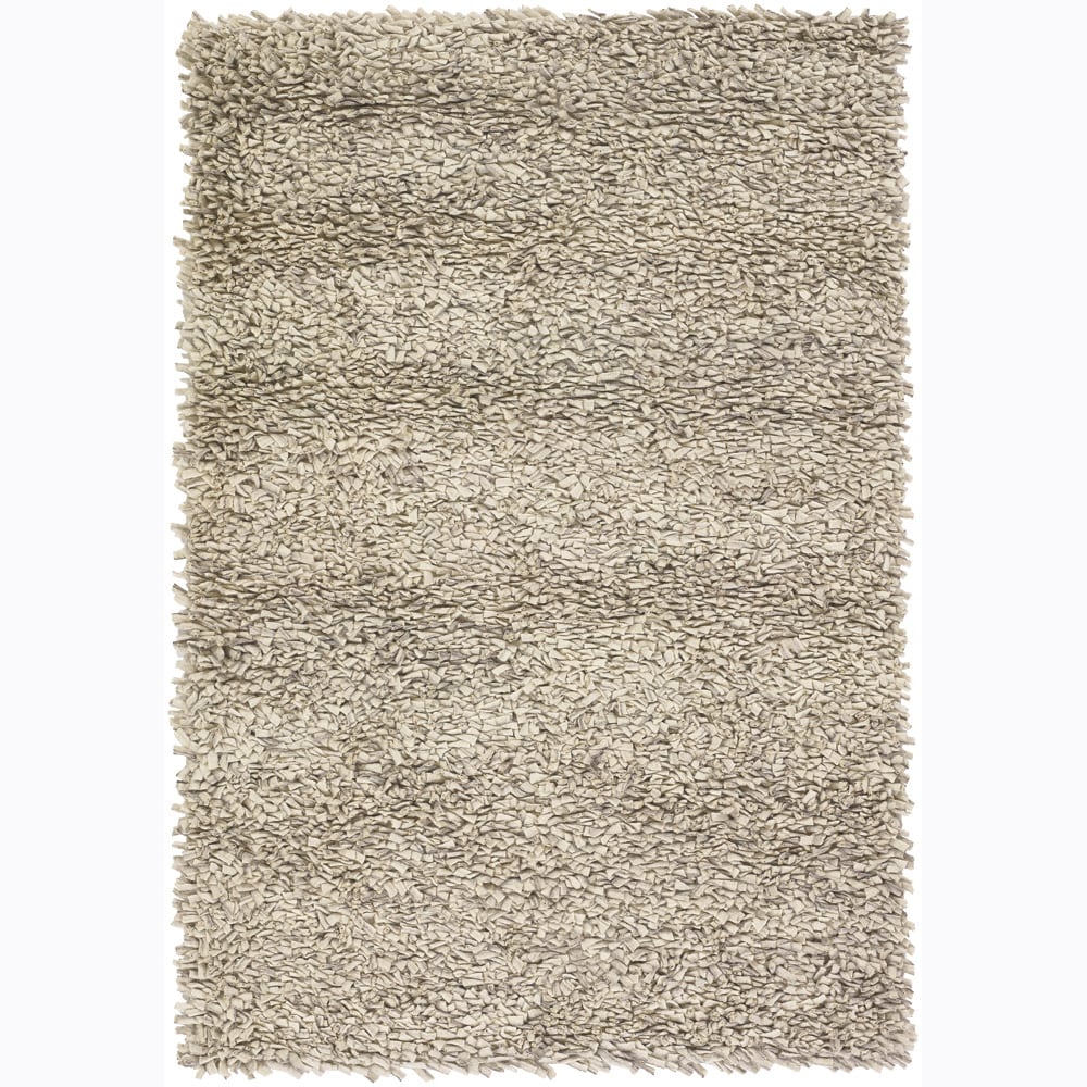 Hand woven Azzuroh New Zealand Wool Shag Rug (79 Round) (GreyPattern Shag Tip We recommend the use of a  non skid pad to keep the rug in place on smooth surfaces. All rug sizes are approximate. Due to the difference of monitor colors, some rug colors ma