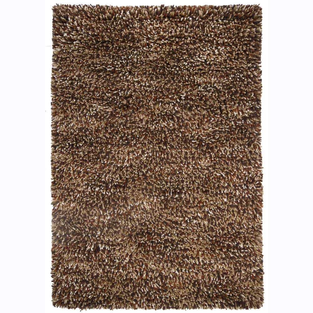 Artist's Loom Hand-woven Wool Shag Rug (9'x13')