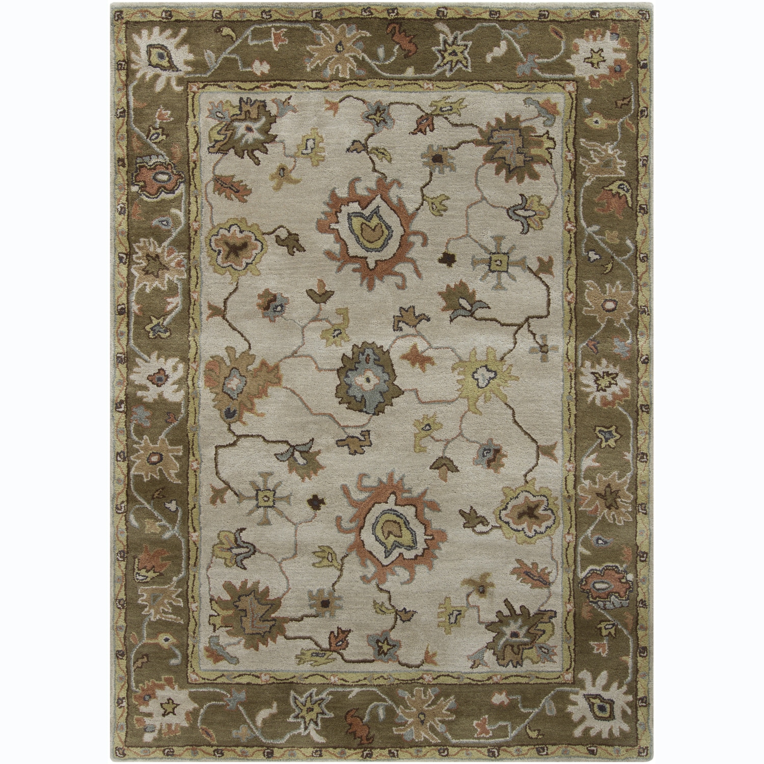 Artist's Loom Hand-tufted Traditional Oriental Wool Rug (7'x10')