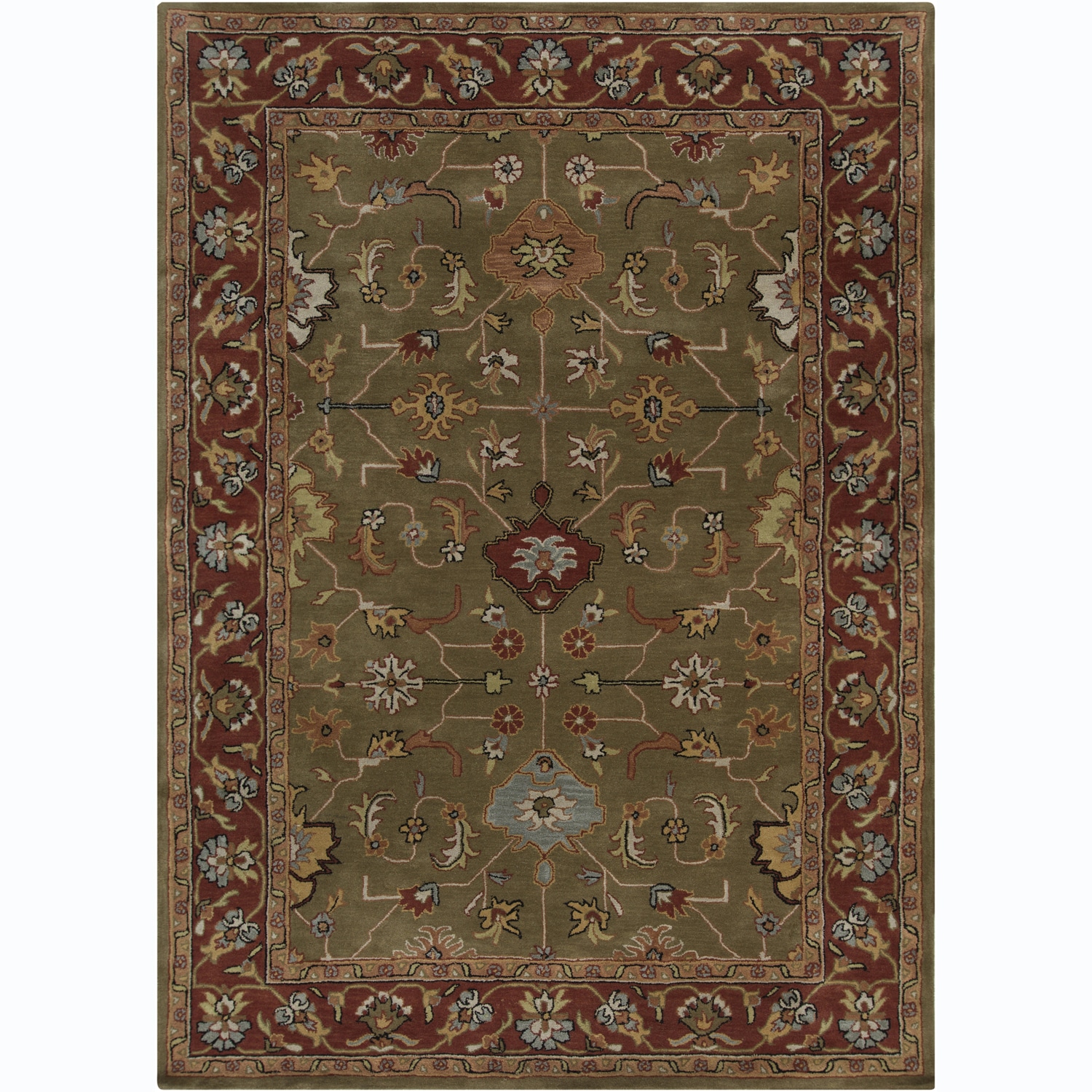 Artist's Loom Hand-tufted Traditional Oriental Wool Rug (7'x10')