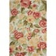preview thumbnail 8 of 7, Nourison Fantasy Transitional Floral Area Rug 2'6" x 4' - Cream - Runner/Rectangle
