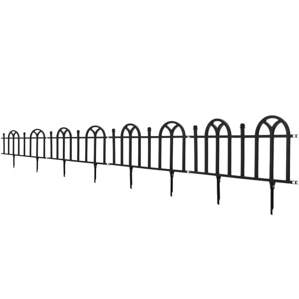 Shop TerraTrade Victorian Black Garden Border Fencing Set - On Sale ...