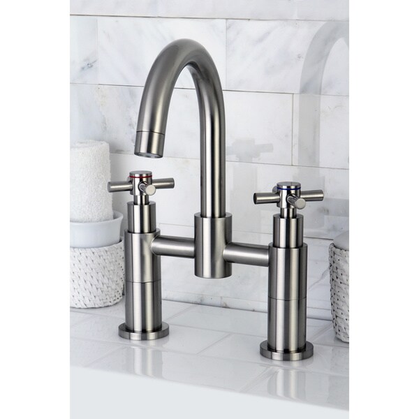 Satin Nickel Deck Mount Tub Faucet