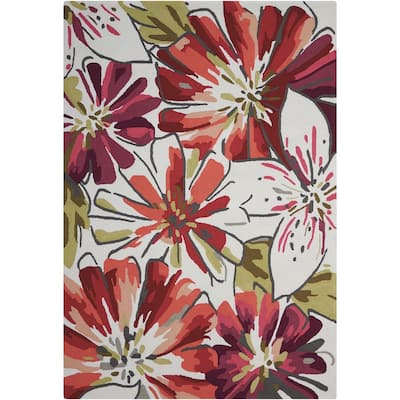 Nourison Fantasy Abstract French Country Floral Area Rug