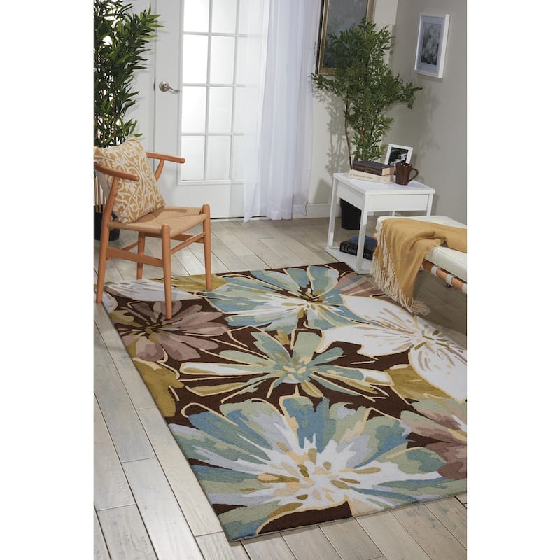 Nourison Fantasy Abstract French Country Floral Area Rug