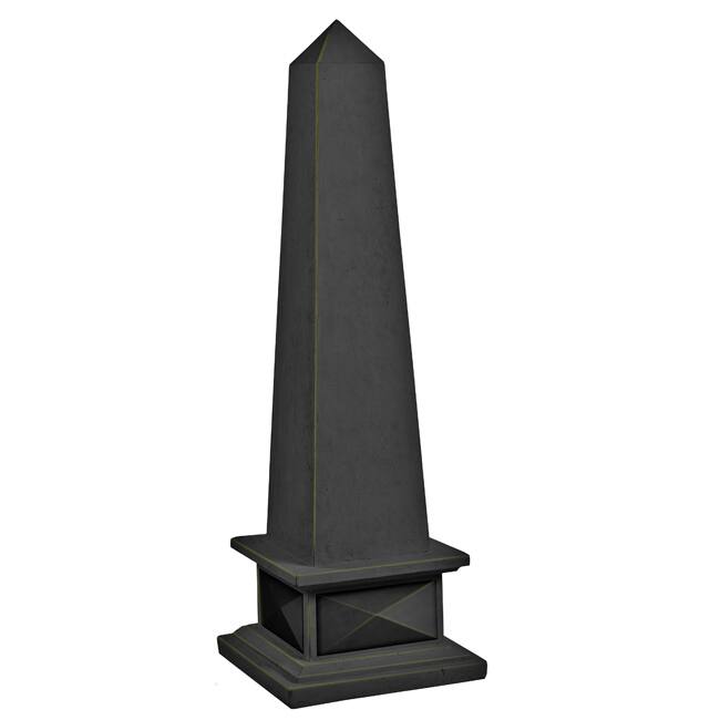 Traditional 41-inch Garden Bronze Obelisk Garden Decor