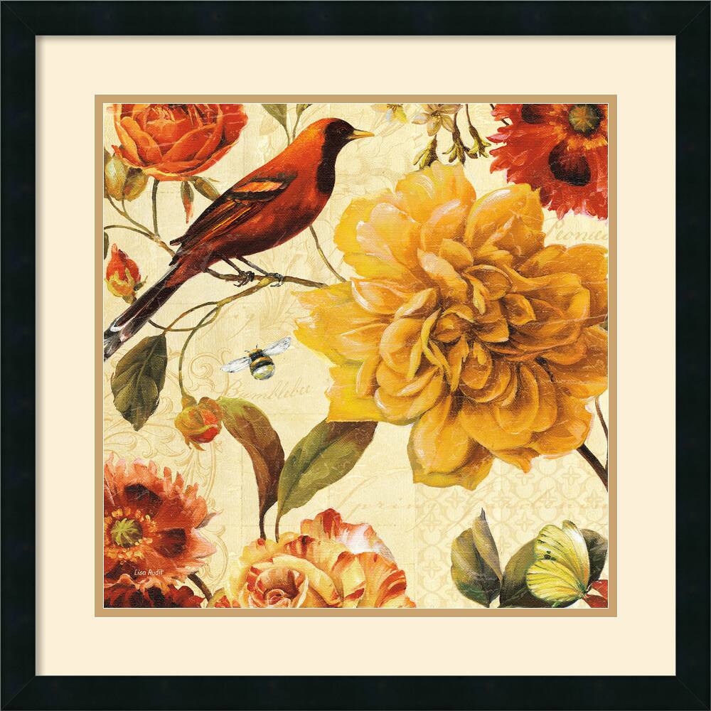 Lisa Audit 'Rainbow Garden Spice II' 25 x 25-inch Framed Art Print