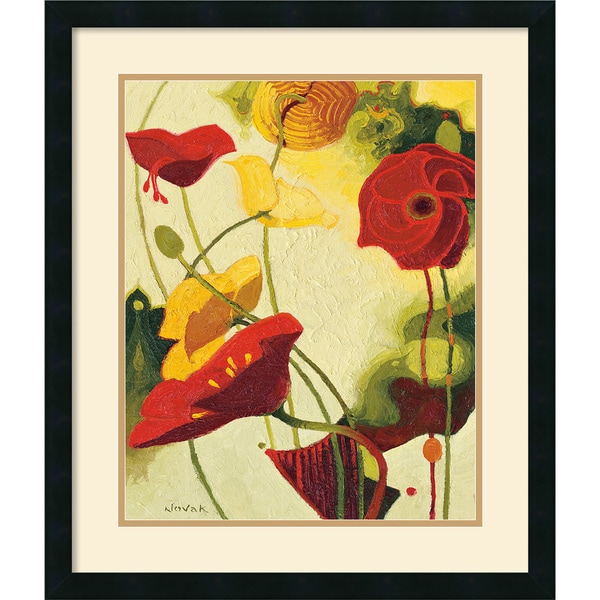 Shirley Novak 'Tres Vignes IV' Framed Art Print Prints