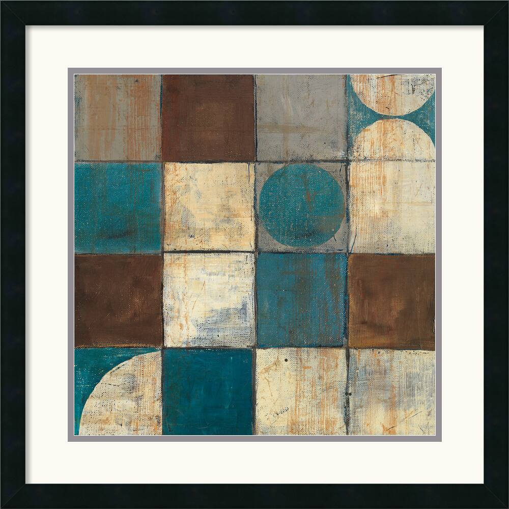 Mike Schick 'Tango Detail II - Blue Brown' Framed Art Print
