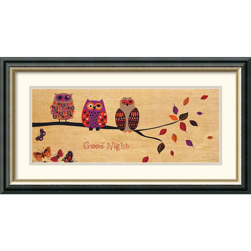 Wild Apple Portfolio 'Good Night Owl' Framed Art Print