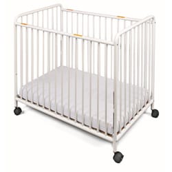 Foundations Chelsea Non-folding Steel Compact Slatted Crib