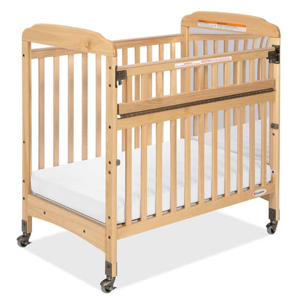 slide 1 of 1, Foundations Serenity SafeReach Mirror End Compact Crib