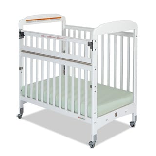 Foundations Serenity SafeReach Clearview Compact Crib in White