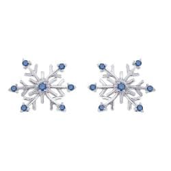 14k White Gold 1 8ct Tdw Blue Diamond Snowflake Earrings Ping The Best Deals On 14k White Gold 1 8ct Tdw Blue Diamond Snowflake Earrings Ping The Best Deals On