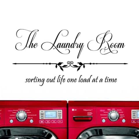 'The Laundry Room, Sorting Out Life...' Vinyl Wall Art Decal Sticker