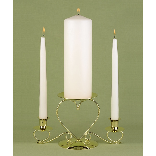 Basic Ivory Unity Candle Set (IvoryIncludes One (1) unity candle, two (2) taper candlesUnity candle dimensions 9 inches tall x 3 inches in diameterTaper candle dimensions 10 inches tall Materials Paraffin wax Suggested uses Wedding Model 95095 )