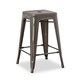 I Love Living 24-inch Vintage Patina Backless Counter Stool (Set of 2) - Thumbnail 4