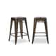 I Love Living 24-inch Vintage Patina Backless Counter Stool (Set of 2) - Thumbnail 3