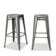 I Love Living 30-inch Vintage and Gunmetal Bar Stools (Set of 2) - Thumbnail 3