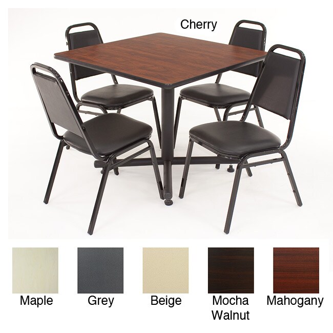 Regency Seating 36'' Square Table and Chair Set