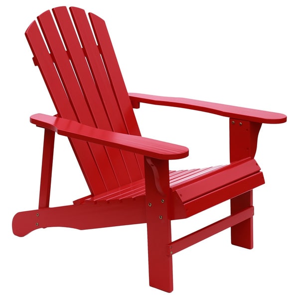 Shop Red Adirondack Chair - Free Shipping Today - Overstock.com - 6839756