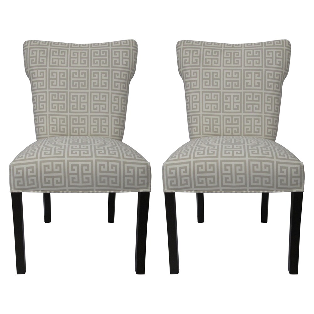  Sole Designs SL3000 Modern Contemporary Style Straight Back  Upholstered Dining Side Chair, Set of 2, Charcoal - Chairs