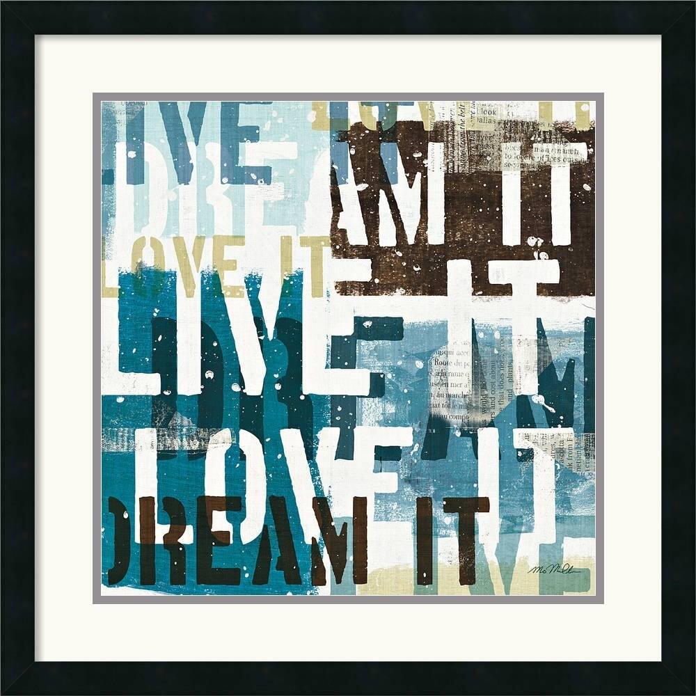 Mo Mullan 'Live the Dream I' Framed Art Print