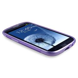 Purple S Shape TPU Rubber Skin Case for Samsung Galaxy S III i9300 BasAcc Cases & Holders