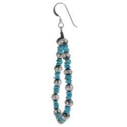 Tressa Sterling Silver Genuine Turquoise Dangle Earrings Tressa Gemstone Earrings