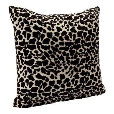 Black Animal Print Accent Pillow
