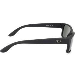 Ray Ban Unisex 'RB4151 622' Black Rubber Plastic Sunglasses Ray Ban Fashion Sunglasses
