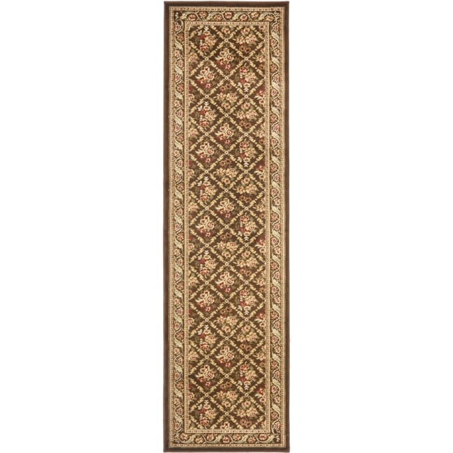 Lyndhurst Floral Trellis Brown Rug (23 X 12)