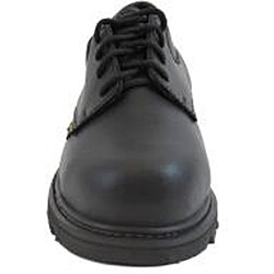AdTec Mens Black 4in Composite Toe Oxford Shoes Leather Uniform