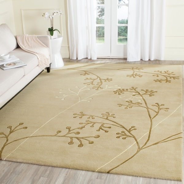 Safavieh Handmade Vine Sage New Zealand Wool Rug - 9'-6" X 13'-6"