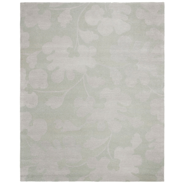 Safavieh Handmade Shadows Light Blue New Zealand Wool Rug - 7'-6" x 9'-6"