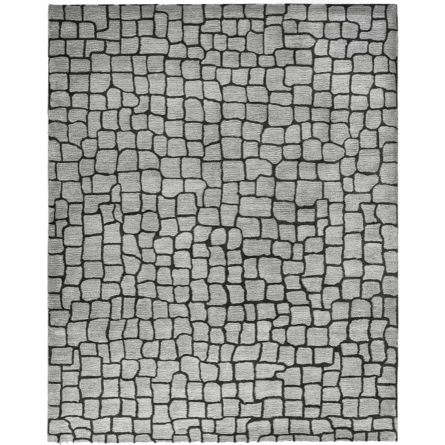 Shop Safavieh Handmade Terra Grey New Zealand Wool Rug 9'6 x 13'6