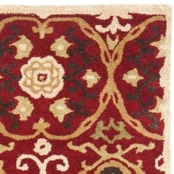 Handmade Gramercy Red New Zealand Wool Rug (5'x 8') Safavieh 5x8   6x9 Rugs