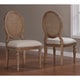 preview thumbnail 2 of 4, Gracewood Hollow Elements Weathered Oak Cane Back Dining Chairs (Set of 2)