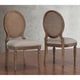 preview thumbnail 1 of 4, Gracewood Hollow Elements Weathered Oak Cane Back Dining Chairs (Set of 2)