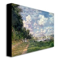 Claude Monet 'The Marina at Argenteuil, 1872' Canvas Art Trademark Fine Art Canvas