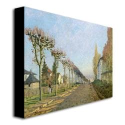 Alfred Sisley 'Rue de la machine, Louveciennes, 1873' Canvas Art Trademark Fine Art Canvas