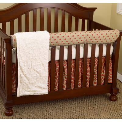 Cotton Tale Raspberry Dot 4-piece Crib Bedding Set