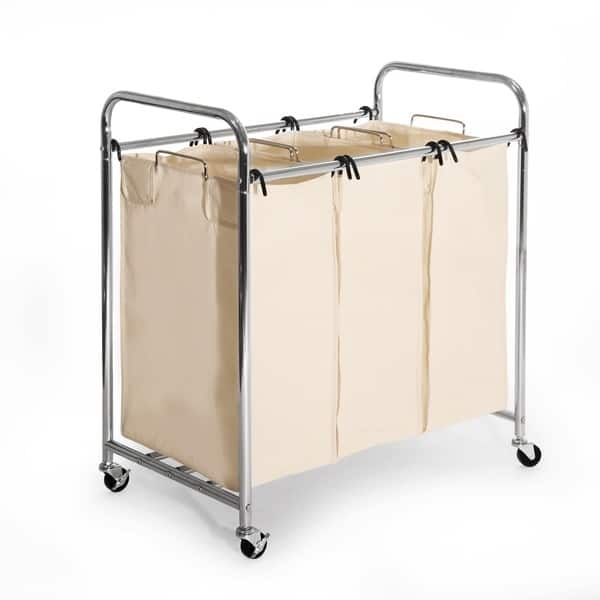 Seville Heavy Duty 3 Bag Laundry Hamper Sorter Heavy Duty 3 Bag Laundry Hamper Sorter