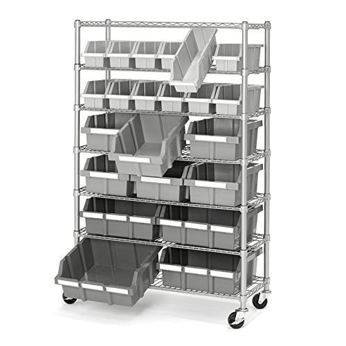Platinum Commercial 7-Tier NSF 22-Bin Rack Storage System