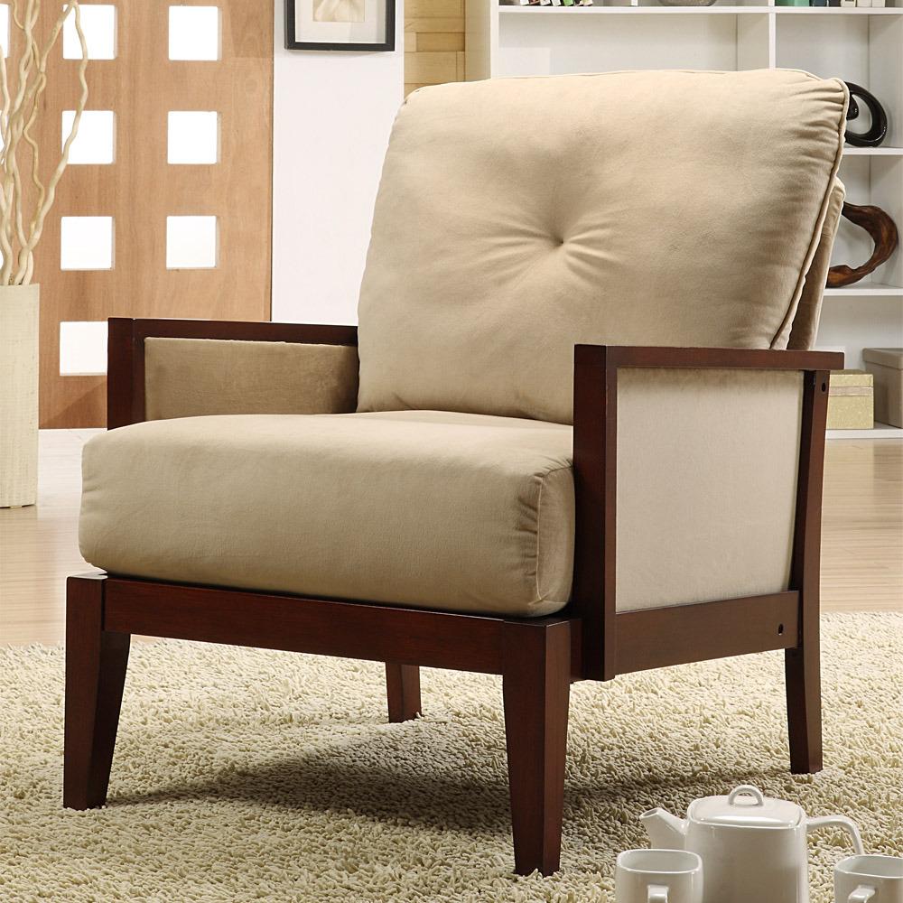 Caney Brown Microfiber Accent Chair - Free Shipping Today - Overstock