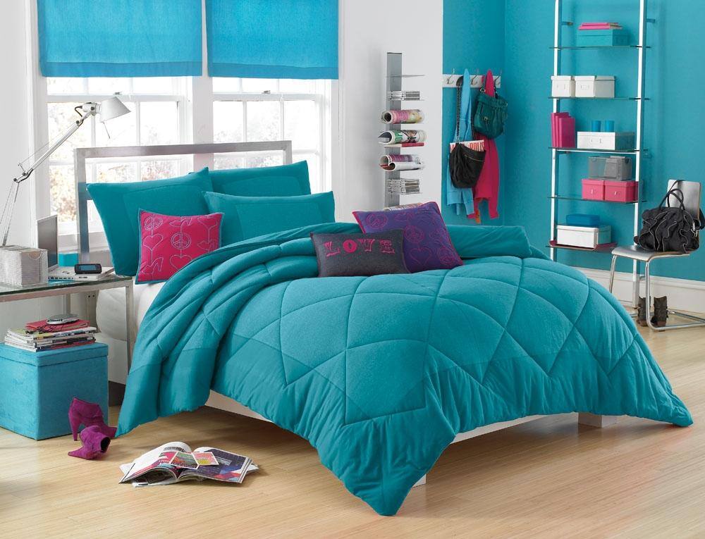 Steve Madden Boyfriend Turquoise Twin-size Comforter Set
