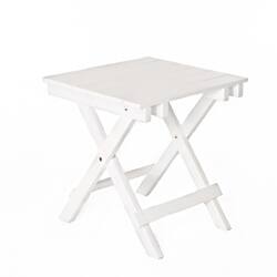 Shop White Foldable Side Table Overstock 6910484