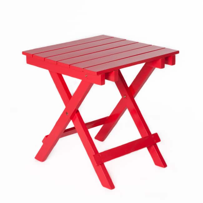 Red Foldable Side Table