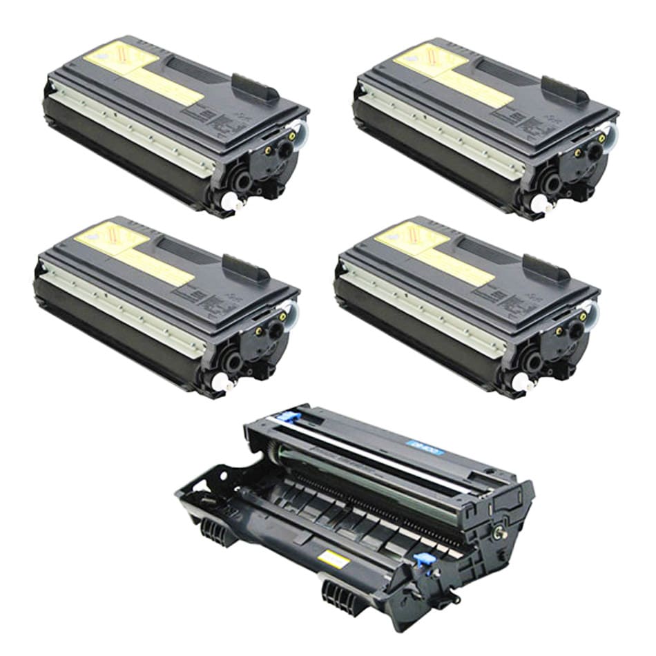 Brother Compatible Tn460, 1 Dr400 Drum Unit (pack Of 4) (This includes 4 Black Toner Cartridges and 1 Drum UnitBrand BrotherModel TN460 DR400Quantity Pack of 4 Toner Cartridges and 1 Drum UnitMaximum yield 6,000 pages (black) and 20,000 (drum) with 5 